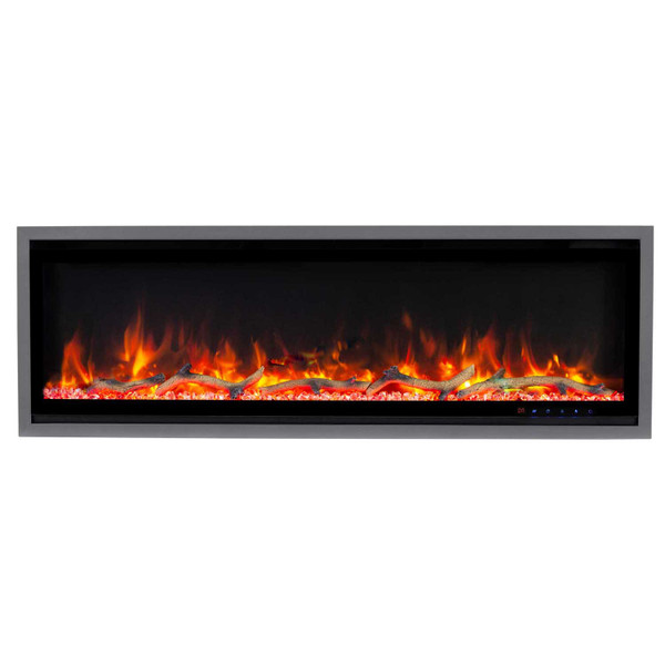 Slim 50 inch electric fireplace
